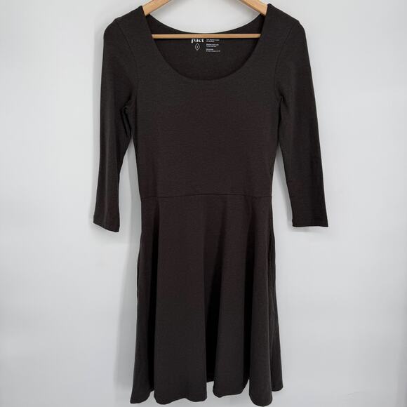 Pact Dresses & Skirts - Pact Black Scoop Neck Mini Dress